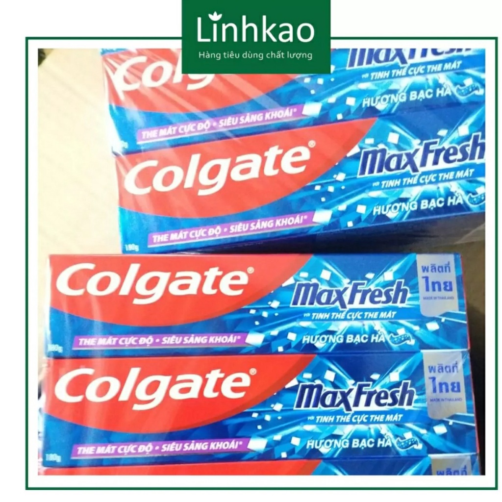 Kem đánh răng colgate max fresh bạc hà