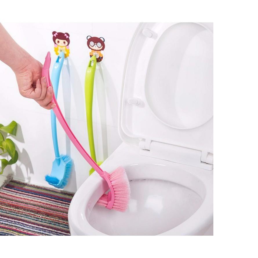 Bàn chải chà toilet 2 đầu loại lớn
