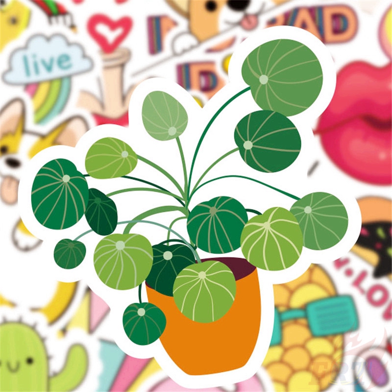 ❉ Ins - Fashion Series 05 Giấy và decal dán tường ❉ 50Pcs/Set Mixed Luggage Laptop Skateboard Doodle Stickers