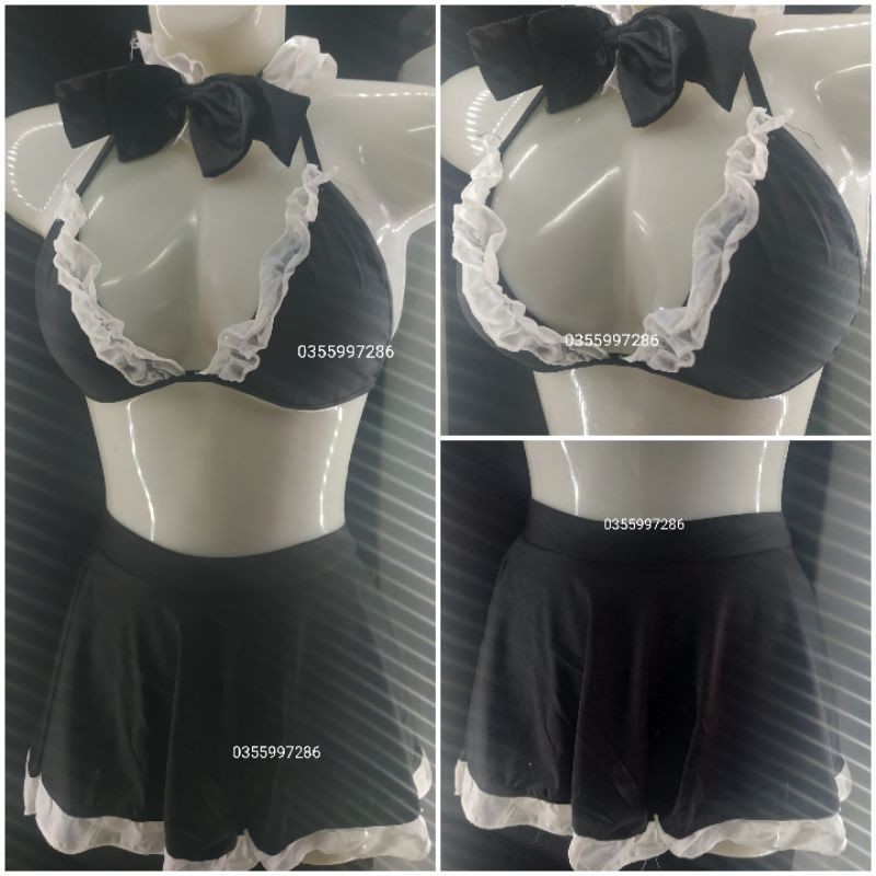 Bộ Đồ Ngủ Cosplay Sexy Cô Giúp Việc Dọn Phòng, Váy Ngủ Hầu Gái Chip Gợi Cảm - HGBI001 | BigBuy360 - bigbuy360.vn