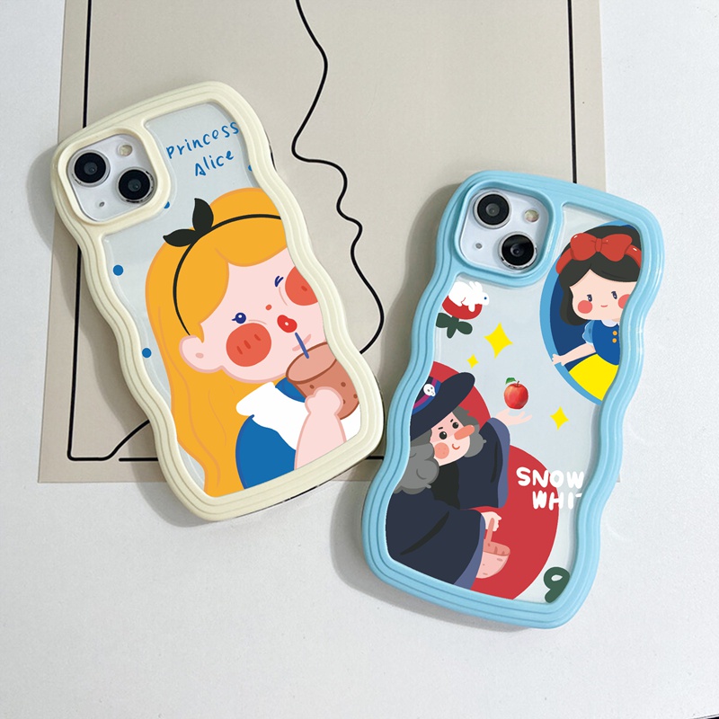 Suntaiho ốp lưng iphone Ốp điện thoại mềm in hình công chúa hoạt hình thích hợp cho iPhone 11 Pro 13 12 Pro Max 11 X XS Max XR 7 Plus