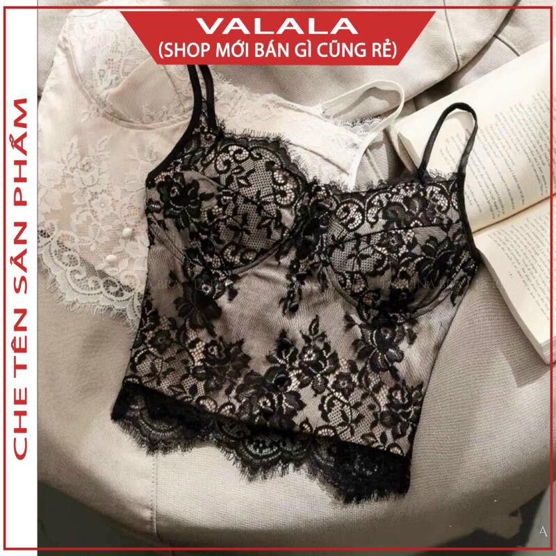 Áo bra ren cao cấp dáng dài hàng Quảng Châu Valala, áo 2 dây có đệm ngực chun lưng co giãn 16.