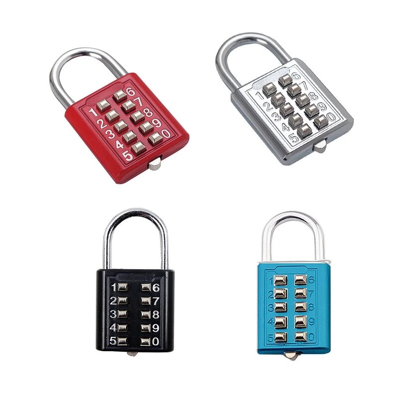 Ổ Khóa Bấm Mã Số Không Cần Chìa Ổ Khóa Thông Minh Dùng Cho Khóa Tủ Locker Khóa Nhà Tiện Dụng Nhiều Màu Bền Đẹp