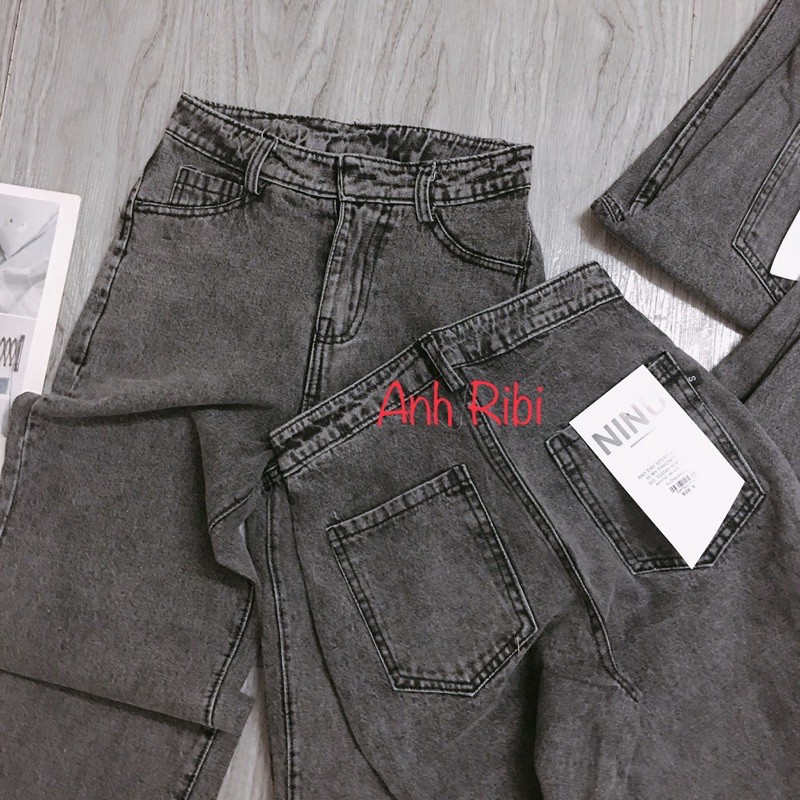 FS50K_Quần Jeans Nữ Ống Rộng Cao Cấp OHS3100
