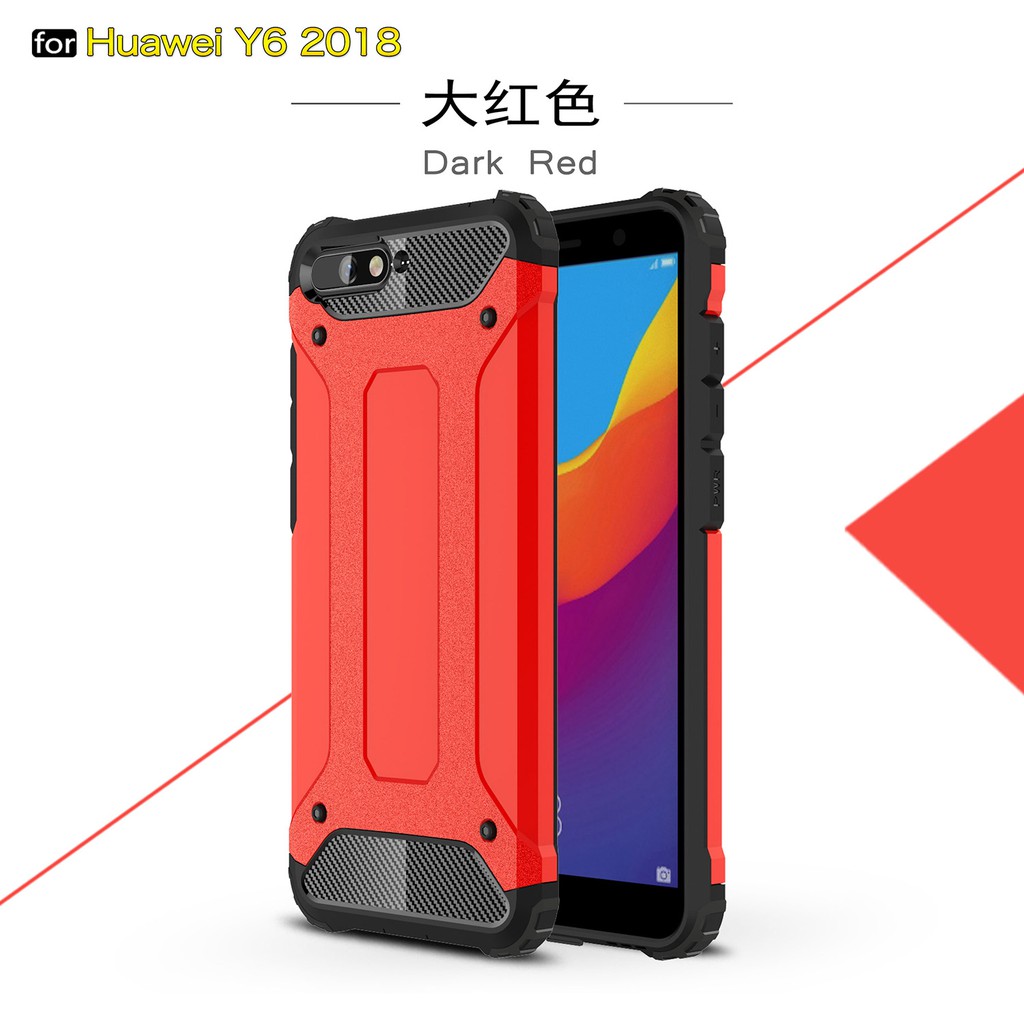 Ốp lưng TPU kiểu giáp bảo vệ cho Huawei Y6 2018/Honor 9 Lite