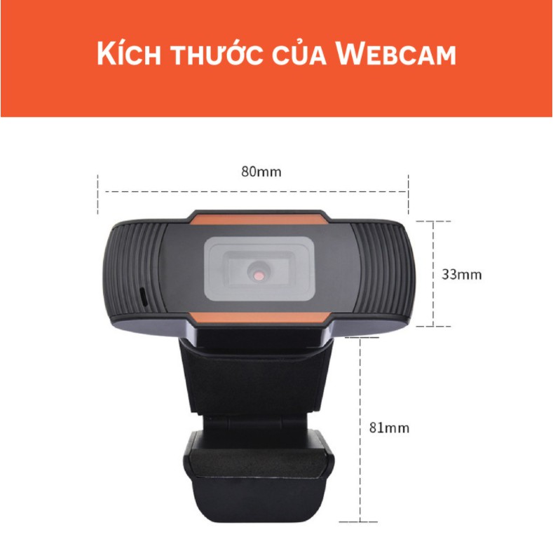 Webcam Học Online Qua Zoom, Cho Máy tính , Laptop Tích Hợp Míc , Hỗ Trợ Họp Trực Tuyến - Để Bàn