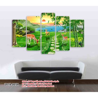 Tranh Treo Tường Đẹp, Tranh Thiên Nhiên Phong Cảnh 3D, In trực tiếp trên gỗ nhập khẩu Hàn Quốc