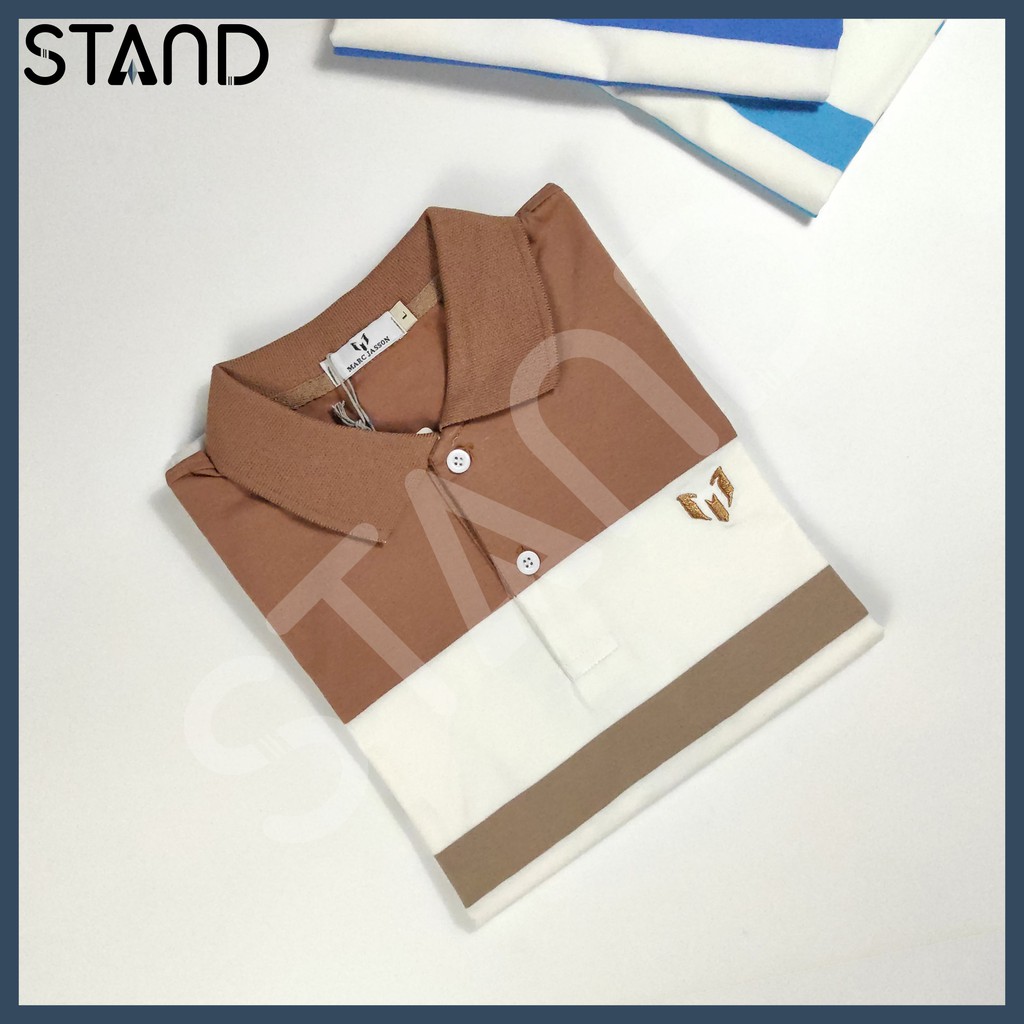 Áo Polo Nam 💕𝘍𝘳𝘦𝘦𝘴𝘩𝘪𝘱💕 Áo Cổ Bẻ Tay Ngắn Marc Sọc Ngang Thun Cotton Mềm Mịn  3 Màu 3 Size - Mã PS0015 - STAND | BigBuy360 - bigbuy360.vn