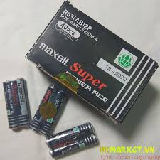 Hộp pin maxell  3A hộp 40 viên