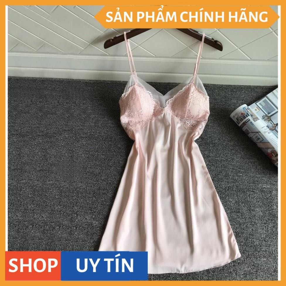 Đầm ngủ cao cấp chất liệu lụa satin Q3H