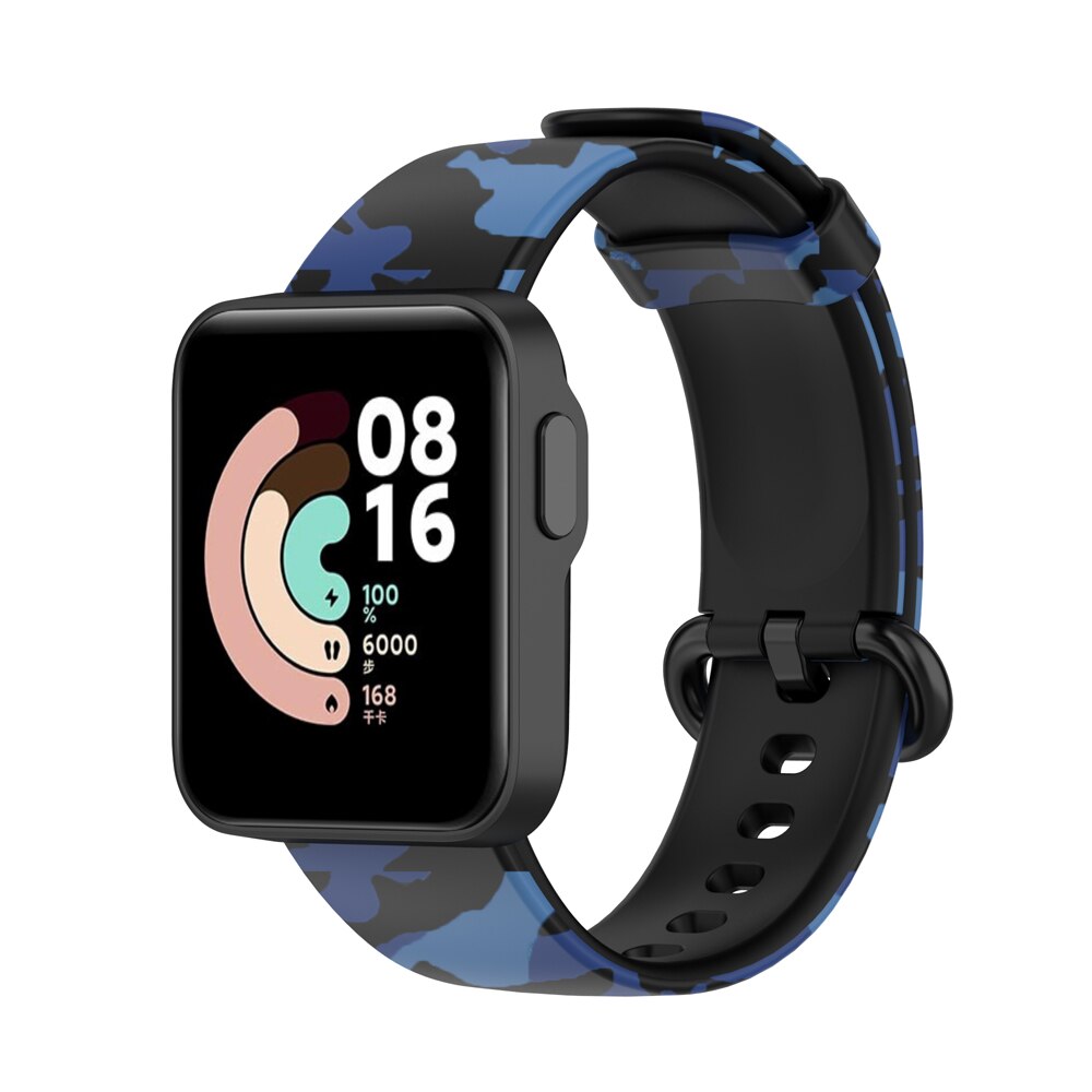 Dây Đeo Thay Thế Chất Liệu Silicon Hoạ Tiết Rằn Ri Cho XiaoMi Mi Watch Lite