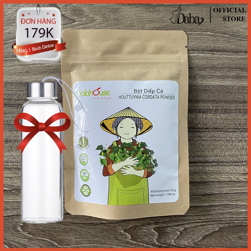Bột diếp cá sấy lạnh Dalahouse nguyên chất 50g - Hổ trợ tiêu hóa, đẹp da | BigBuy360 - bigbuy360.vn
