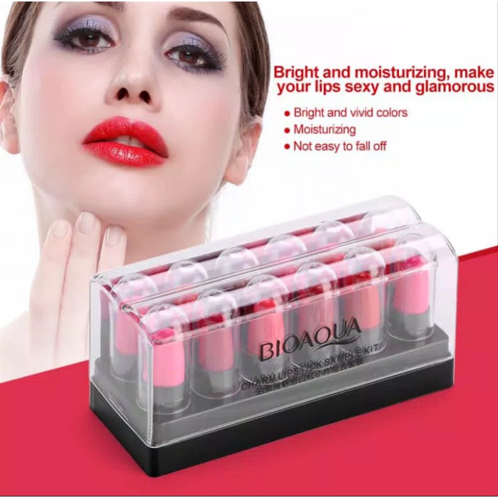(hàng Mới Về) 1 Bộ Son Môi Bio Aqua Mini 12 Màu Sắc Tùy Chọn | BigBuy360 - bigbuy360.vn
