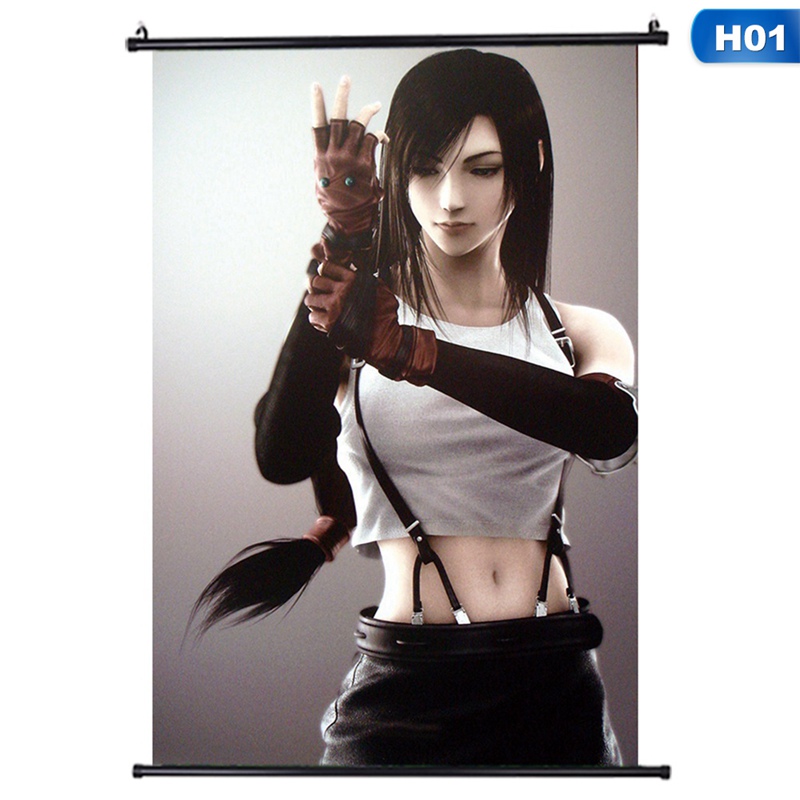 Poster Treo Tường In Hình Nhân Vật Game Final Fantasy Vii Tifa