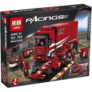 Lego Racings 21022- Mô hình Xe tải chở xe đua Ferrari