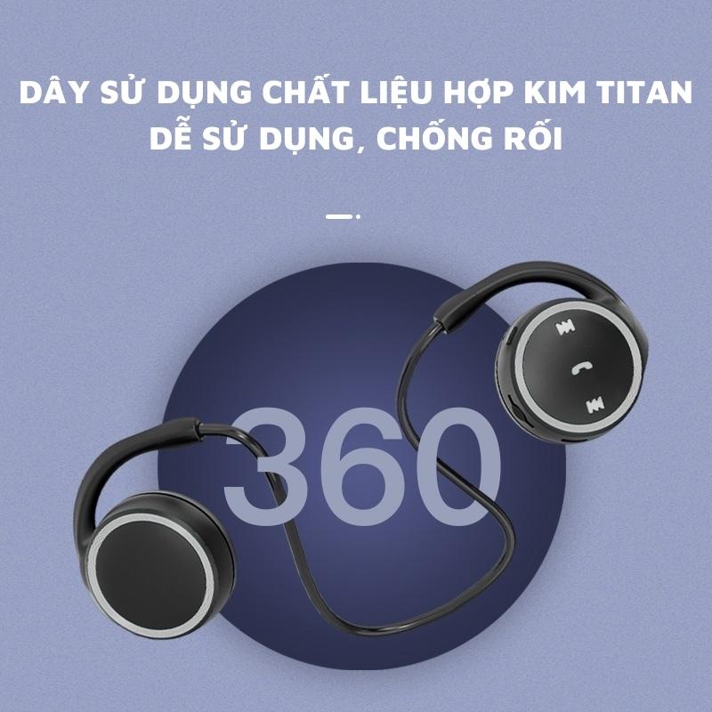Tai nghe Bluetooth không dây K31 | Tai nghe thể thao, tai nghe treo tai đeo cổ, pin siêu tốt, chống nước