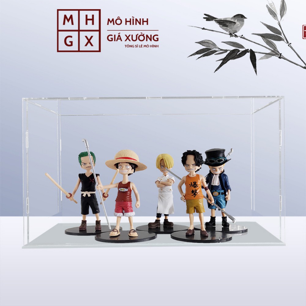 ( Có lẻ )  Mô Hình hồi nhỏ Luffy , ACE , Sabo , Sanji , Zoro  Cao 15cm - Figure Tượng One Piece