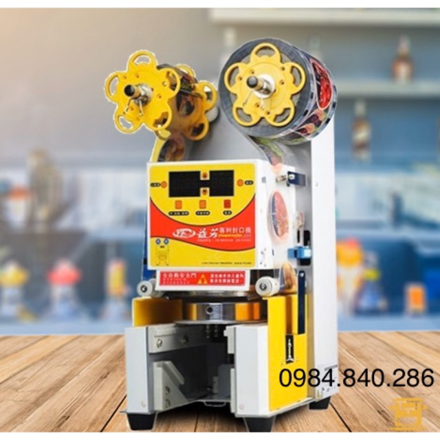 Máy dập nắp cốc ép miệng ly tự động YiFang Đài Loan