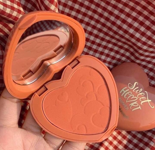 Phấn má hồng tone cam Kiss Bèauty Sweet Heart Blusher | BigBuy360 - bigbuy360.vn