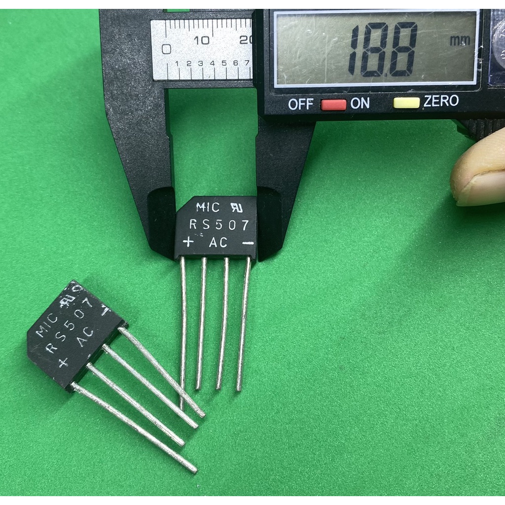 Diode Cầu Dẹp MIC RS507 5A 1000v - linh kiện điện tử QUỲNH DIỄN