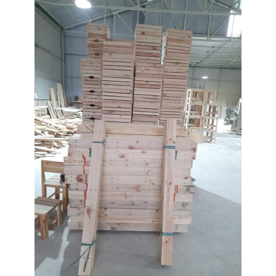 Tổng 10 Nan pallet bào 4 mặt có lỗ đinh - Nan pallet bào 4 mặt nhiều kích thước