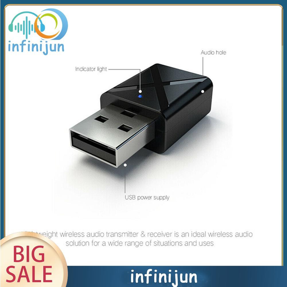Bộ phát / thu không dây bluetooth 5.0 giao diện USB kèm phụ kiện