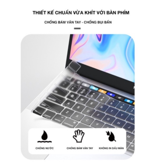 Lót Phủ Bàn Phím Macbook Bản Nhật Màu Trong Suốt
