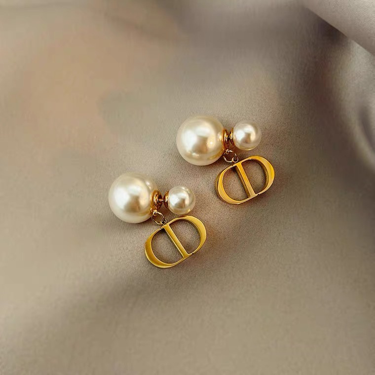 Bông tai khuyên tai CD thương hiệu cao cấp Hotgirl sang chảnh ER060,061 Leace.accessories