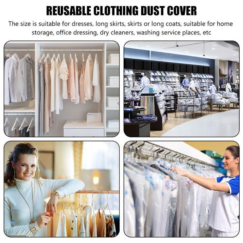 Mới Móc Treo Quần Áo Bằng Vải Không Dệt Chống Bụi Có Khóa Dán Tiện Dụng