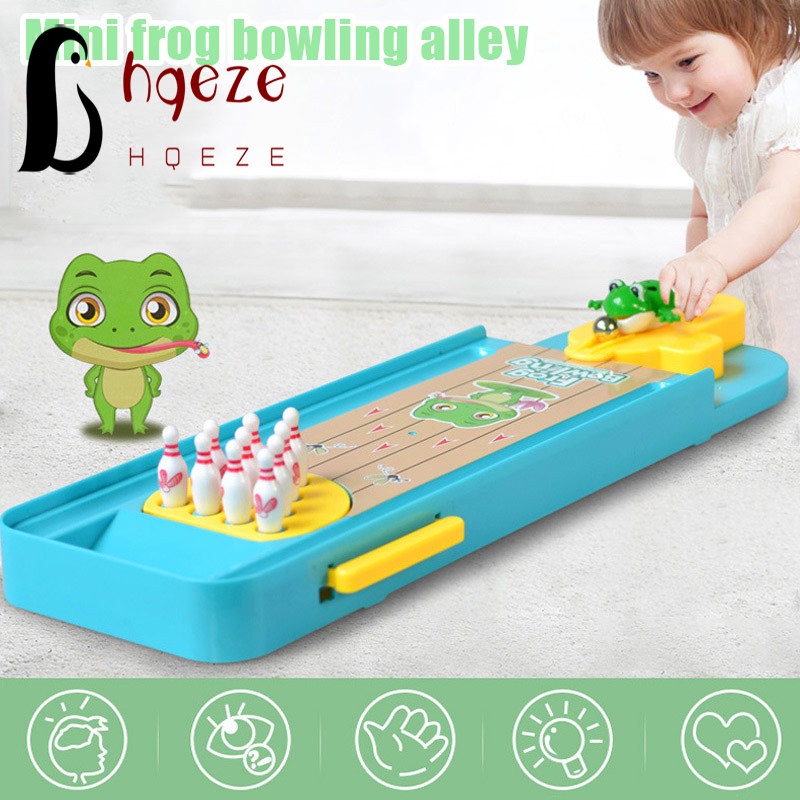 Bộ đồ chơi bowling mini hình ếch 3D dành cho trẻ em