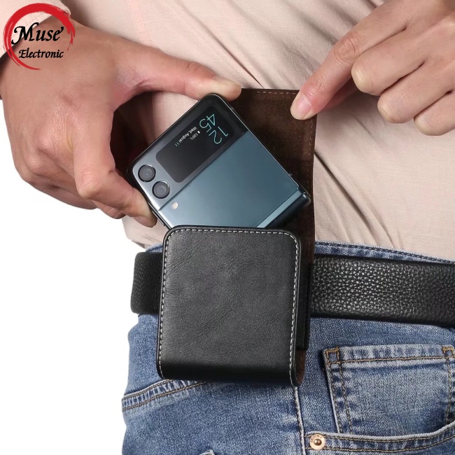 Túi Da Đựng Điện Thoại Nắp Gập Thông Dụng Cho Samsung Z Flip3 Motorola Rzar