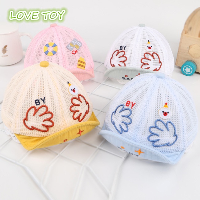 Mũ Lưỡi Trai Phối Lưới Họa Tiết Hoạt Hình Thời Trang Mùa Hè Cho Bé Trai Và Gái