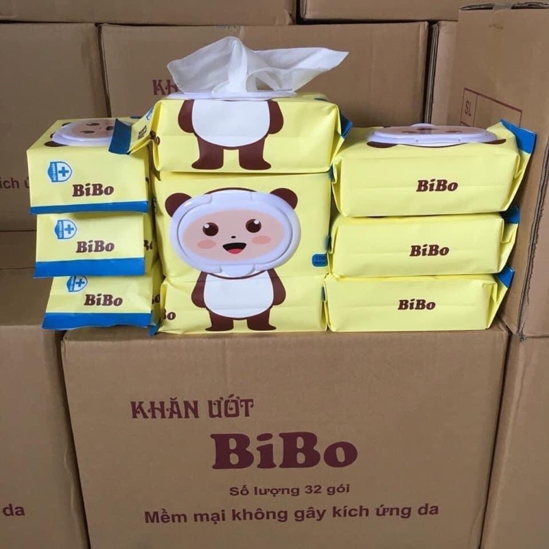 [SALE SỐC] KHĂN ƯỚT KHÔNG MÙI BIBO❤️