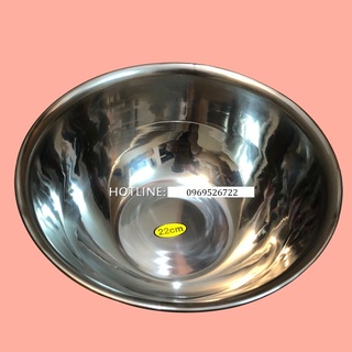 Bát inox to rửa mặt 22cm