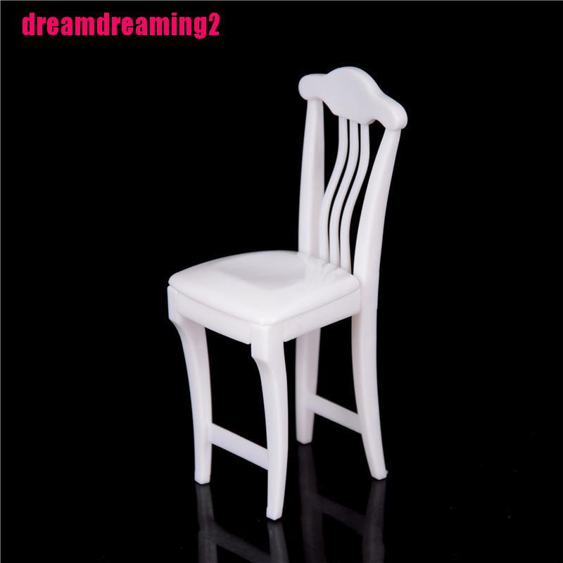 [Dream]4pcs/lot Nursery Baby High Chair Table chair 1/6 for Doll's House Dollhouse Furniture,play house toys
