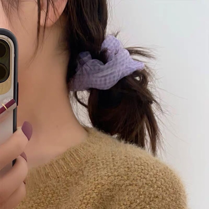cột tóc scrunchies dây buộc tóc