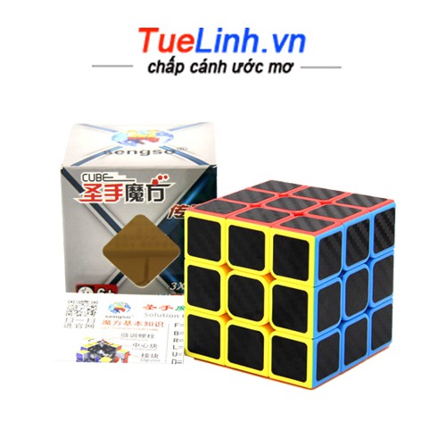 Rubik Sợi carbon 3x3 ShengShou Legend Khối Lập Phương Rubic 3 Tầng