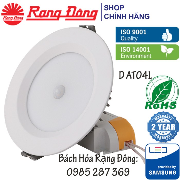 Đèn LED Âm Trần Cảm Biến Rạng Đông 7W/9W, SAMSUNG ChipLED