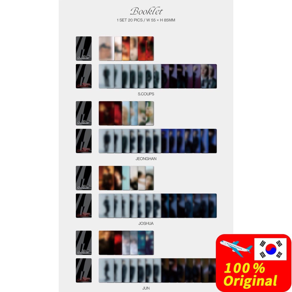 Mini album thứ 9 KPOP GOODS phiên bản nhãn CARAT Hybe SEVENTEEN Attacca