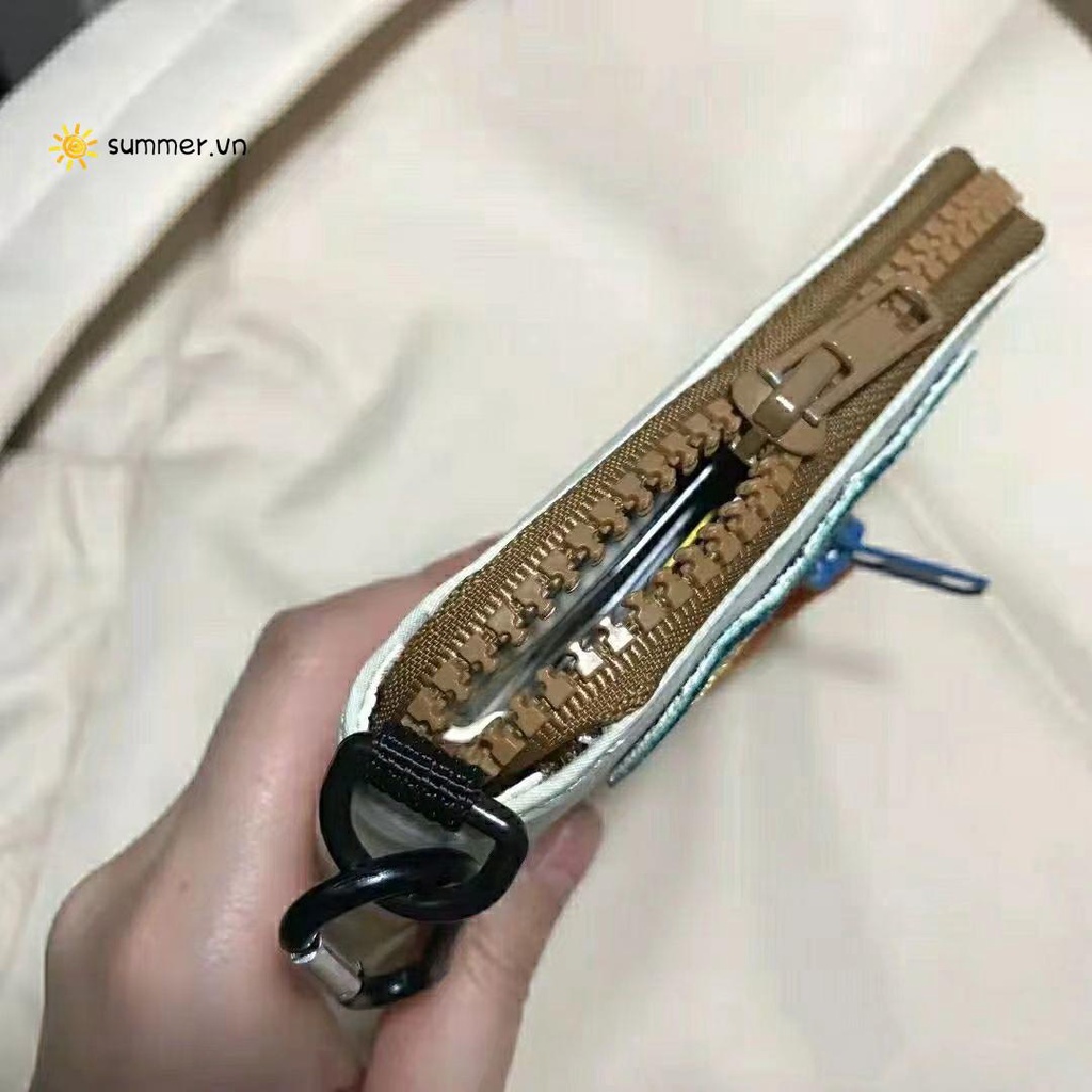 Ví Ngắn Đựng Thẻ Có Khóa Kéo Phong Cách Hàn Quốc 2022