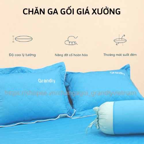 HÀNG TẠI XƯỞNG - BỘ GỐI GRANDLY VẢI MÀU