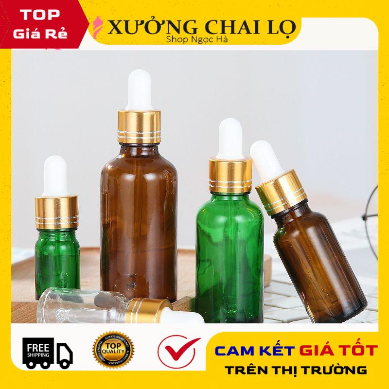 Lọ đựng tinh dầu bóp giọt Khoen Vàng chiết serum , phụ kiện du lịch