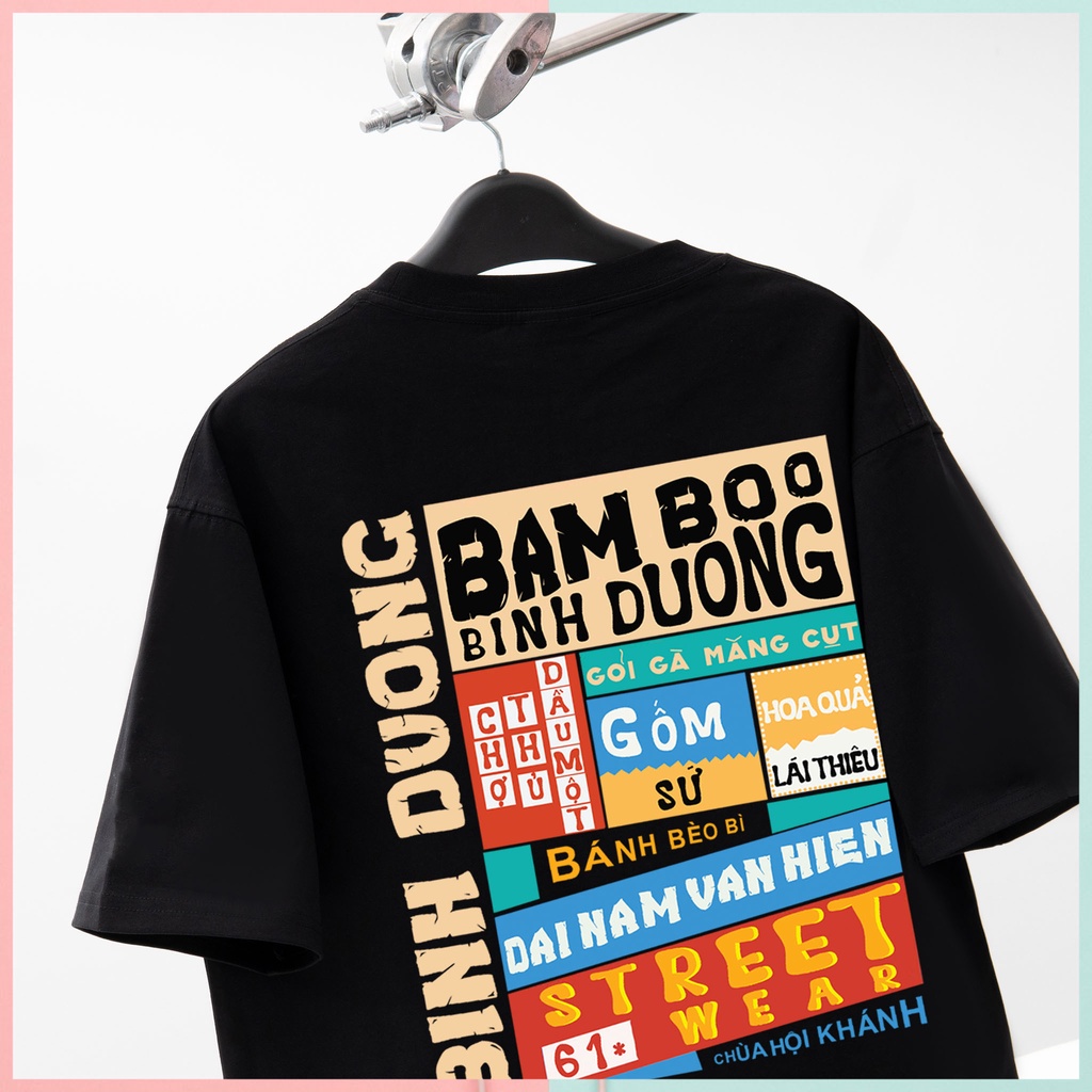 Áo Thun BÌNH DƯƠNG Bam Boo Áo Phông BÌNH DƯƠNG Unisex Form Rộng