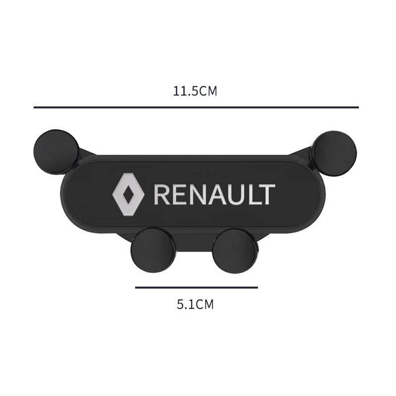 1 Giá Đỡ Điện Thoại / Thiết Bị Định Vị GPS Bằng Hợp Kim Gắn Lỗ Thông Gió Xe Hơi Renault Megane 2 3 Dust Logan Clio Laguna 2 Captur