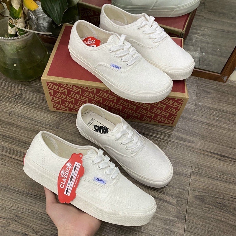 Giày Vans classic vault trắng full