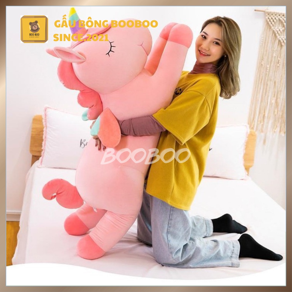 Gấu Bông Kì Lân - Gấu Ôm Ngựa Pony Dáng Nằm Dễ Thương -  gaubongbooboo