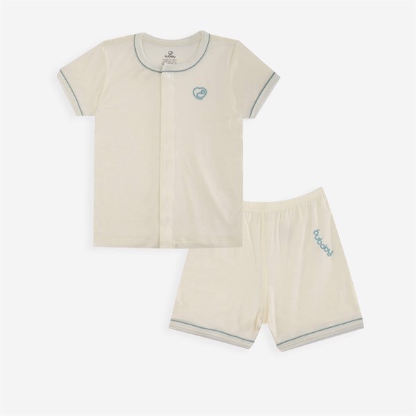 [BUBABY]Bộ áo ngắn tay cài giữa, quần đùi - Buzzik
