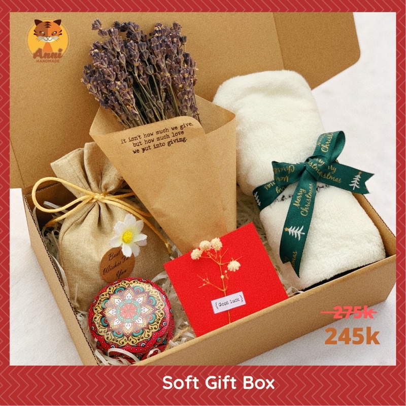 Set quà tặng độc đáo handmade 5 món Beauty Gift Box (Hộp draft cao cấp)