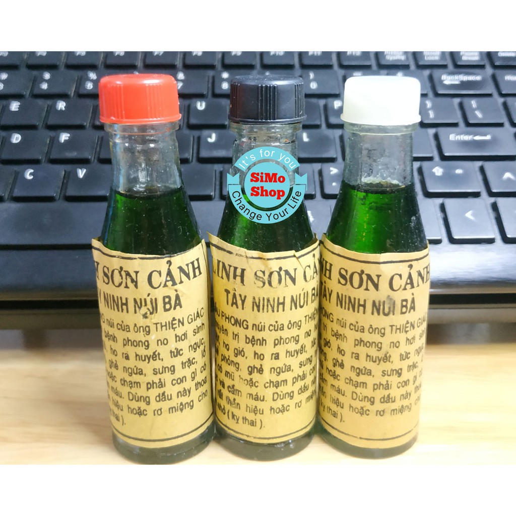 1 Chai Dầu Phong Linh Sơn Cảnh - Chai Thủy Tinh lớn 30ml - Mẫu mới 2019 (mẫu nắp nhiều màu)