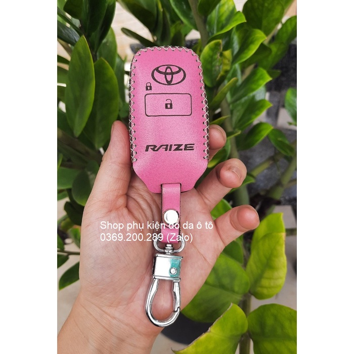 Bọc da chìa khóa xe Toyota Raize, Veloz, Avanza, ốp bọc bao da chìa khóa Raize, Veloz, Avanza, có kèm tặng móc khóa